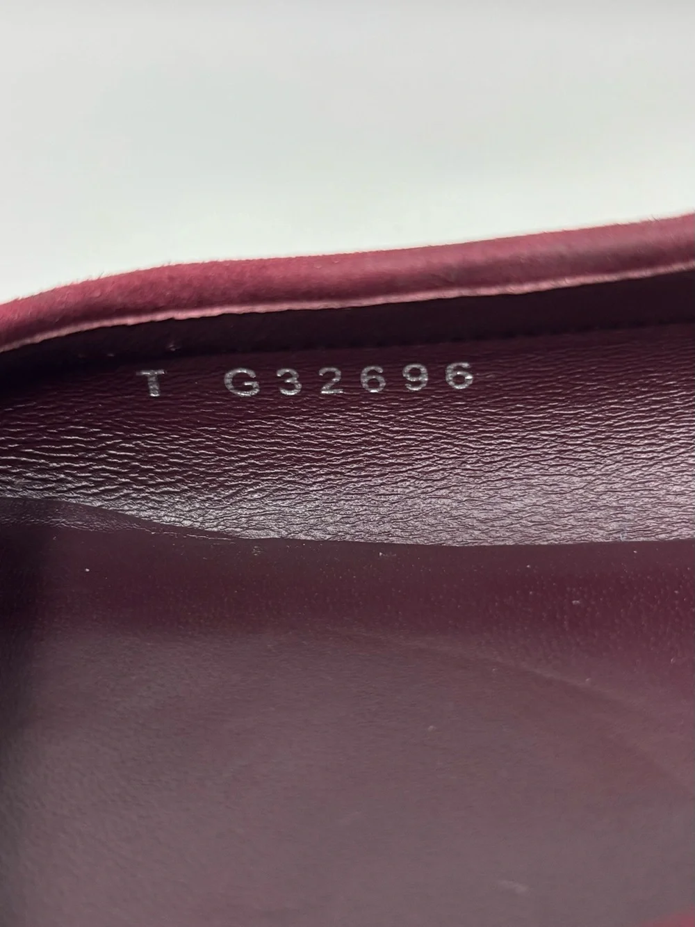 Chanel CC Logo Suede Loafers Burgundy Size 37 Size US 7